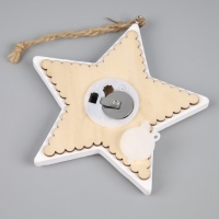 Ёлочная игрушка &laquo;Дед Мороз&raquo;, от батареек, свечение тёплое белое