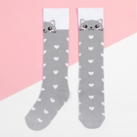 Гольфы детские KAFTAN «Котик», 18-20 см, цвет серый Гольфы детские KAFTAN «Котик», 18-20 см, цвет серый