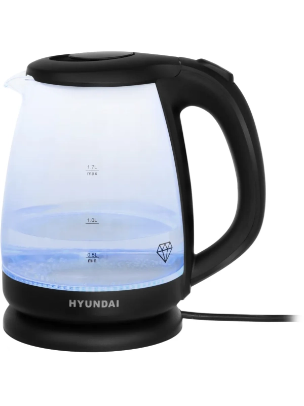 Чайник HYK-G1001 1.7л. 2200Вт черный