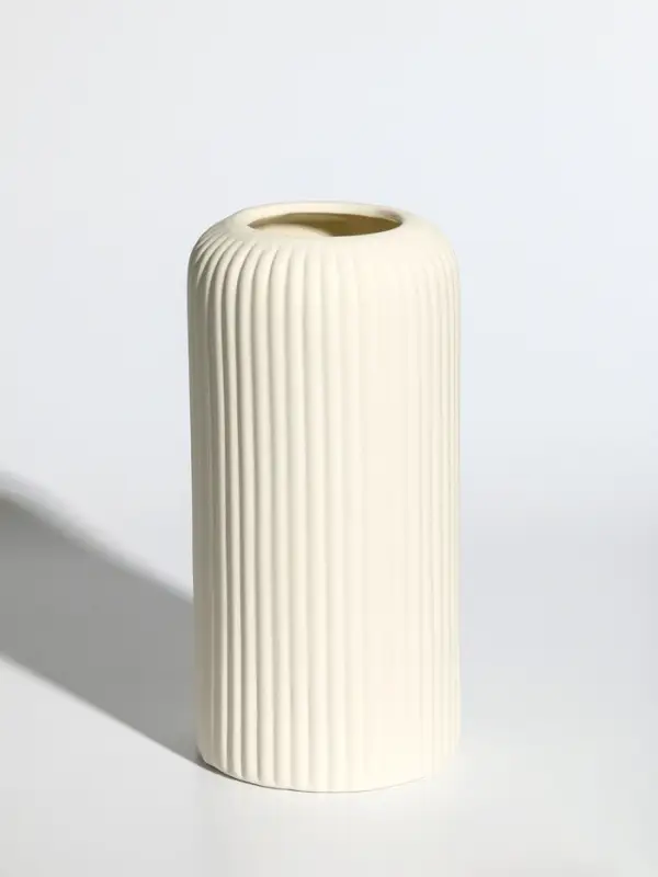 Ваза керамика настольная "Флоранс классик" 20х9,5х7 см, белый