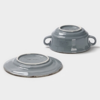 Бульонница Magistro "Alpine Frost" 250 мл 14,6х14,6х7,2 цвет синий с блюдцем