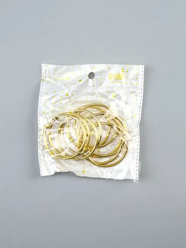 Кольцо для творчества (для фотоальбомов) "Золото" набор 10 шт внутр. d= 4,5 см внешн. d=5см