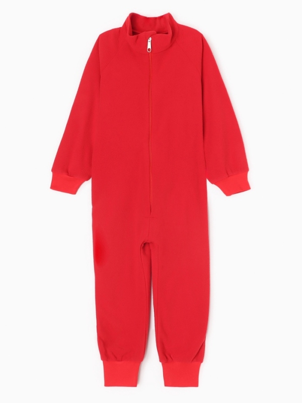Комбинезон детский, цвет красный, рост 104 см
