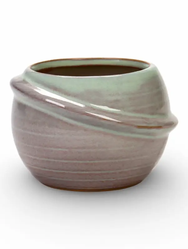 Декоративный горшок для цветов &laquo;Сатурн&raquo;, 6&times;6&times;6 см, керамический, синее, Greengo