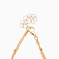 Набор 2 пред-та: серьги, колье "Минимализм", 45/55см, цвет белый в золоте