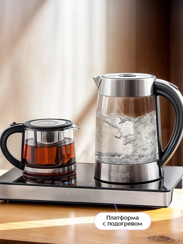 Чайный набор КТ-635 чайник электрический КТ-635 - 1.7 л