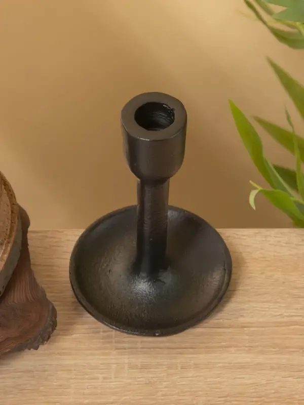 Подсвечник "Дарк" алюминий 10х10х15 см