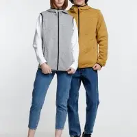 Жилет с капюшоном унисекс Gotland, серый, размер S