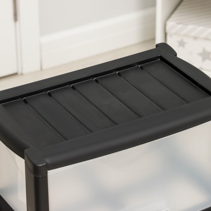 Комод 3-х секционный &laquo;Колорит&raquo;, цвет чёрный