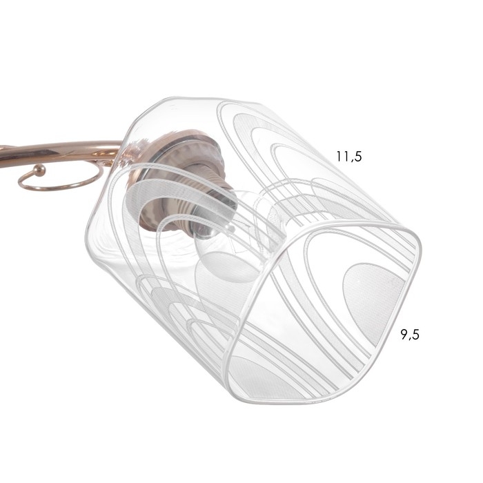 Люстра потолочная Люстра потолочная "Мари" 2х40Вт Е27 Цвет: Золото
