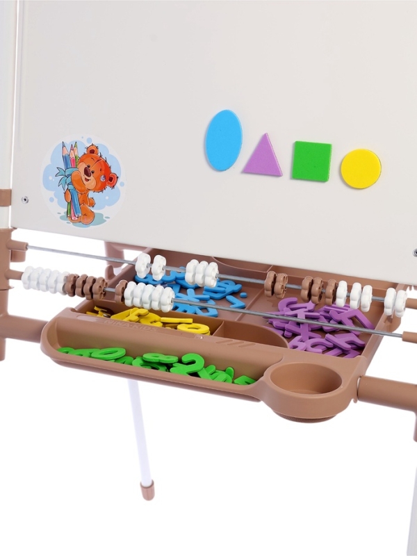 Доска знаний-мольберт 2 двусторонний ДЗМ2/БЖ бежевый