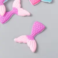 Декор для творчества резина "Хвост русалки" набор 15 шт 3,5х2,7 см