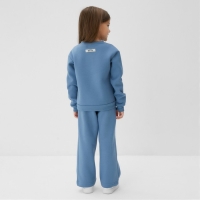 Костюм детский с начёсом (свитшот, брюки) KAFTAN Кролик, размер 30 (98-104 см), голубой
