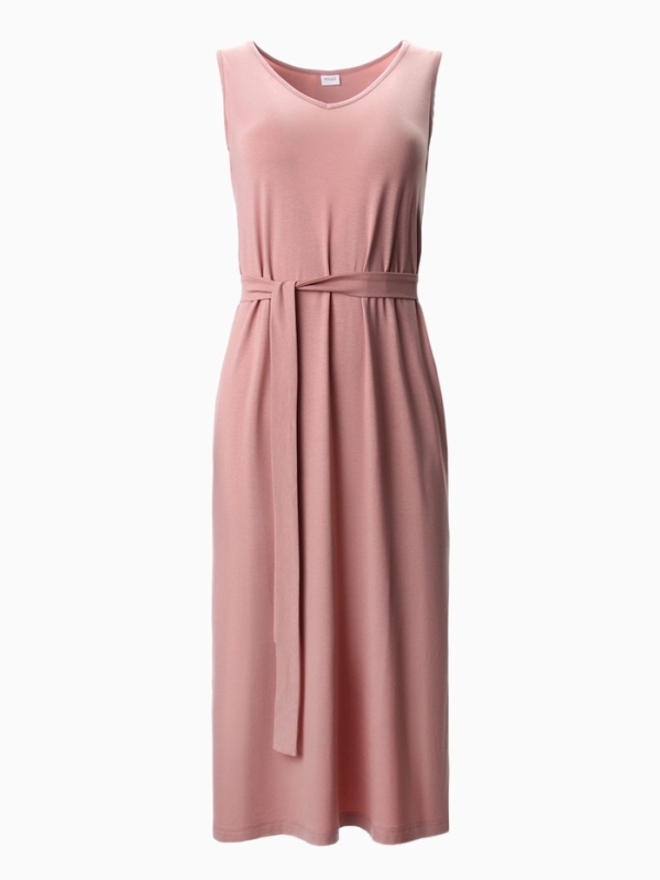 Сорочка женская (миди) MINAKU: Home collection цвет тёмно-бежевый, размер 44