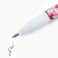 Ручка пластик в конверте "Любимому учителю", синяя паста 0.7 мм