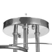 Люстра "Поли" 3х60Вт Е27 Хром 56х56х24см Люстра "Поли" 3х60Вт Е27 Хром 56х56х24см