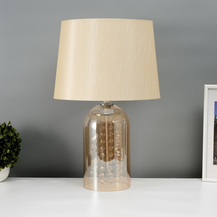 Настольная лампа с абажуром RISALUX &laquo;Фолио&raquo;, Е27, 40 Вт, 33&times;33&times;56 см