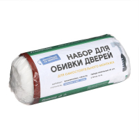 Комплект для обивки дверей 110 &times; 205 см: иск.кожа, поролон 5 мм, гвозди, струна, терракот, &laquo;Рулон&raquo;