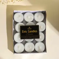 Набор чайных свечей 12 шт, d 37 мм, 15 гр, 3 часа горения