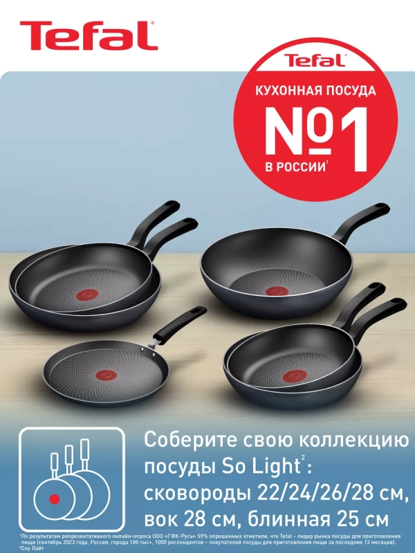 Сковорода блинная So' Light 25 см с антипригарным покрытием