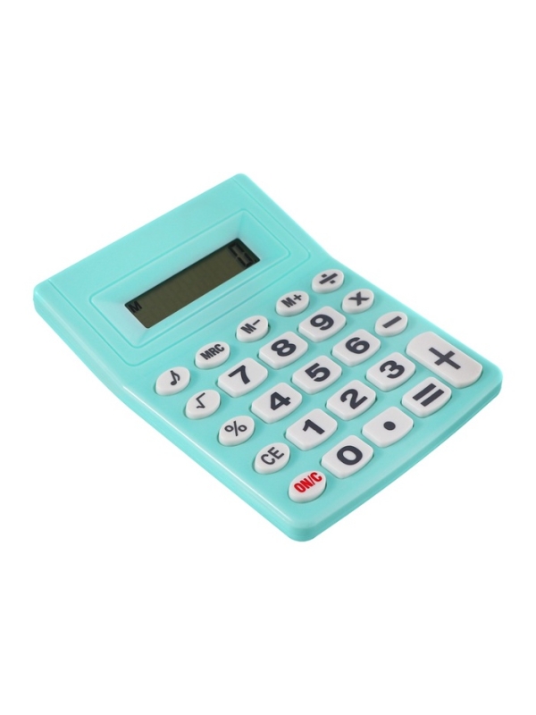 Калькулятор настольный 08-разрядный, зеленый