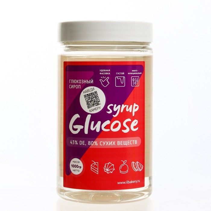 Глюкозный сироп 43% (прозрачная банка), 1000 г Глюкозный сироп 43% (прозрачная банка), 1000 г