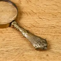 Лупа "Баскервиль" латунь 5х5х12 см