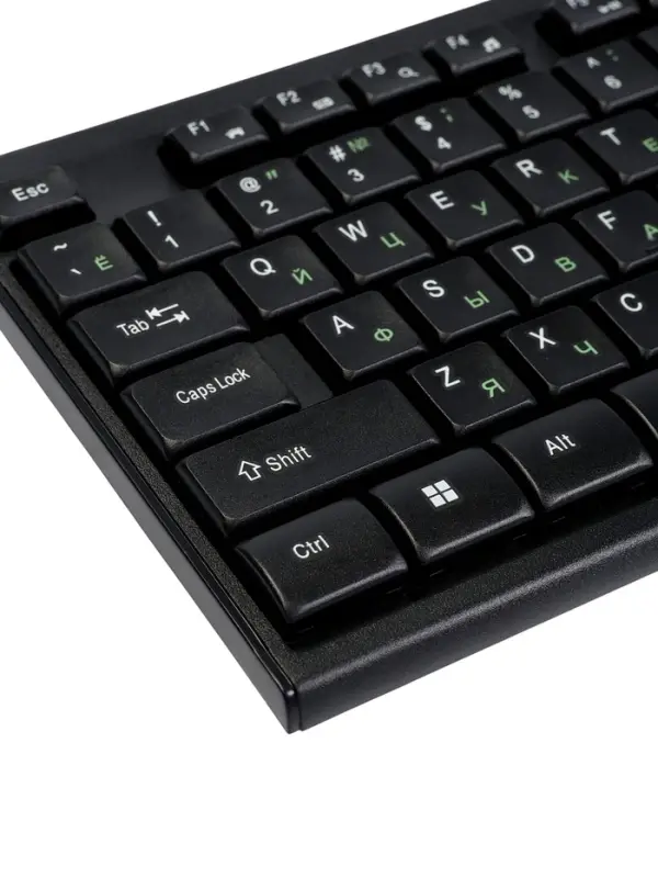 Комплект клавиатура и мышь Smartbuy ONE SBC-114282-K, проводной,мембранная,2400dpi, черный