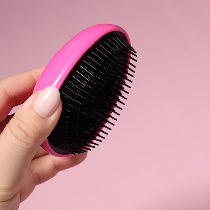 Расчёска массажная, 7 &times; 9 см, PVC коробка, цвет МИКС