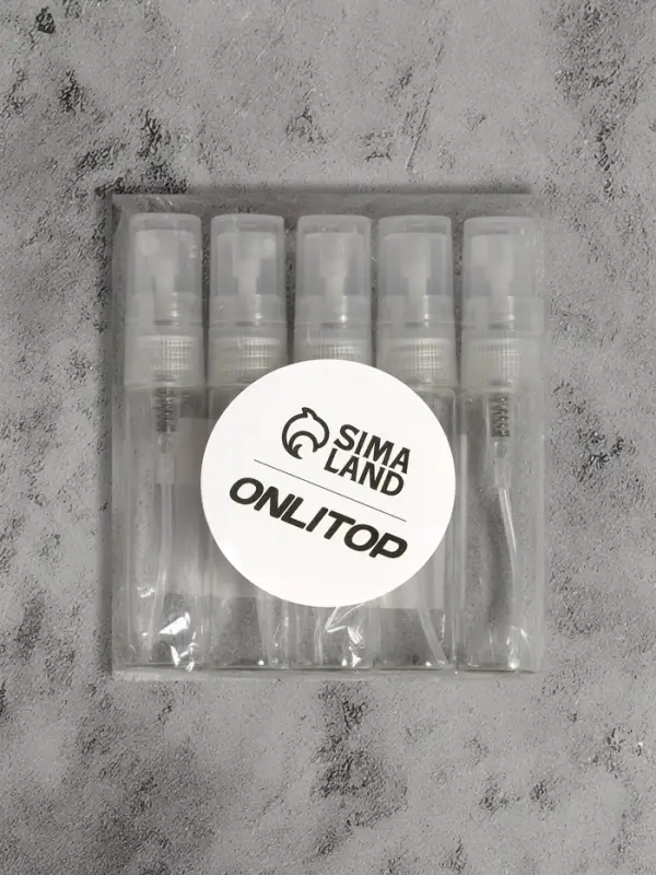 Флакон стеклянный для парфюма, с распылителем, 5 мл, прозрачный