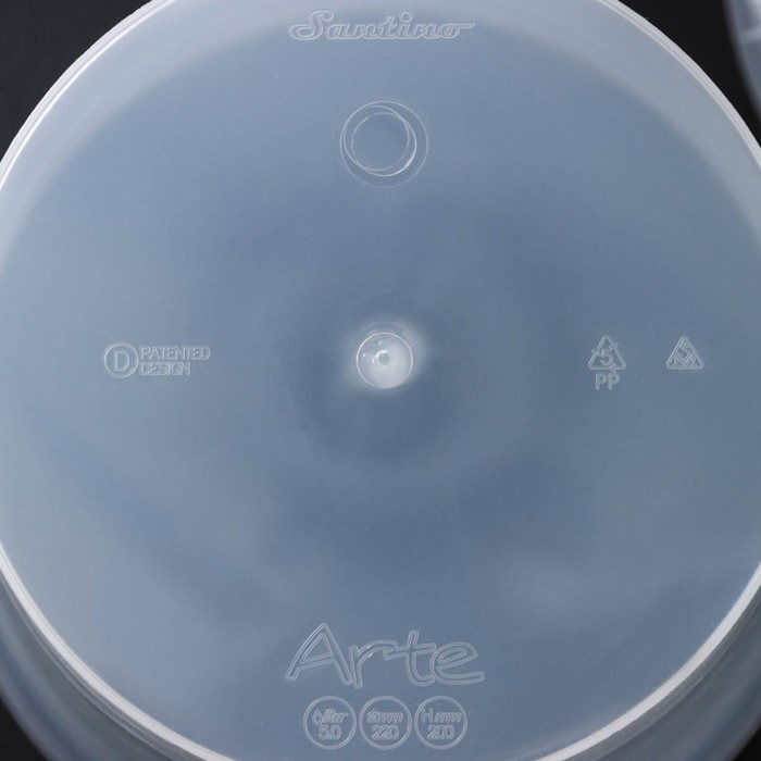 Кашпо для цветов со вставкой &laquo;Арте&raquo;, 5 л, цвет прозрачный