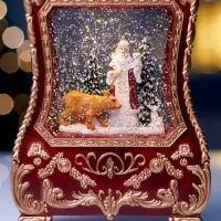 Фигура светодиодная "Граммофон" 36х16х9 см, 3хААА (не в компл.), музыка, USB, Т/БЕЛЫЙ