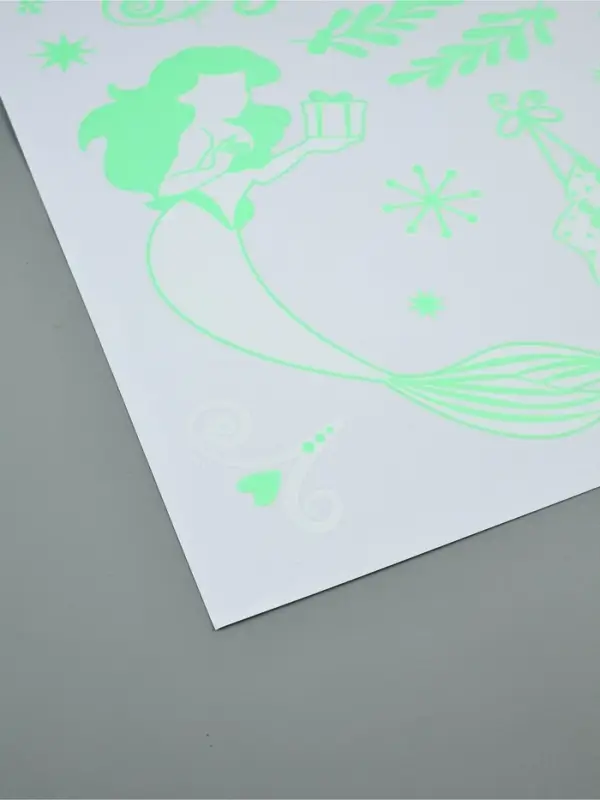 Виниловые наклейки &laquo;Новогодние&raquo;, со светящимся слоем, 35 &times; 50 см, 2 листа