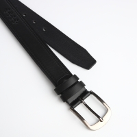 Ремень мужской &laquo;Великан&raquo;, ширина 4 см, винт, пряжка металл, цвет чёрный