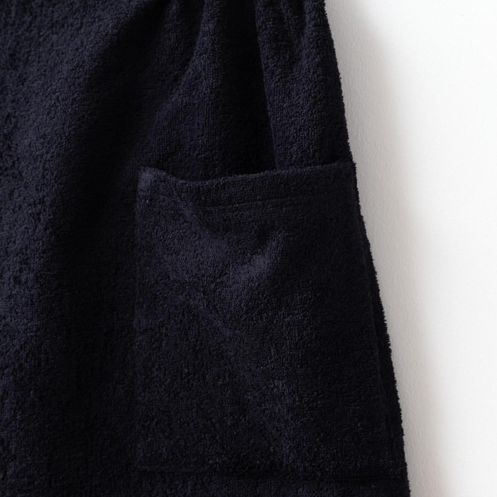 Полотенце банное Экономь и Я Полотенце банное Экономь и Я "Килт с карманом" 50х150 см, цвет чёрный, 100% хлопок, 320 г/м2