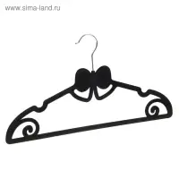 Плечики для одежды &laquo;Бант&raquo;, размер 44-46, флокированное покрытие, цвет МИКС