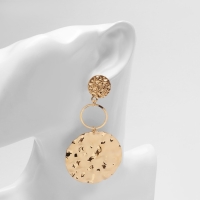 Серьги металл &laquo;Атмосфера&raquo; три диска, цвет золото