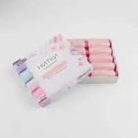Нитки 40/2, 200 м, светло-розовые №103