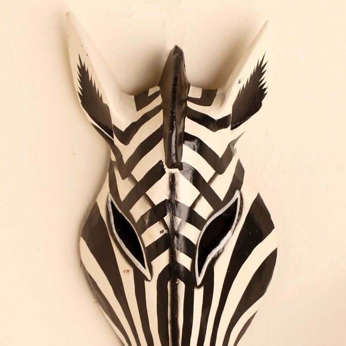 Маска &laquo;Зебра&raquo;, 50&times;16&times;7 см, дерево