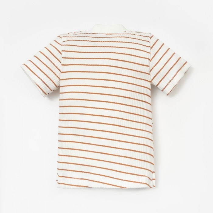 Футболка Крошка, Я BASIC LINE, рост 62-68 см, полоска бежевая Футболка Крошка, Я BASIC LINE, рост 62-68 см, полоска бежевая