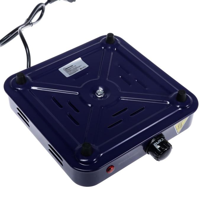 Плитка электрическая HOMESTAR HS-1103, 1000 Вт, 1 конфорка, цвет Плитка электрическая HOMESTAR HS-1103, 1000 Вт, 1 конфорка, цвет "сапфир"