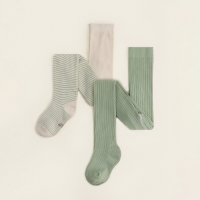 Набор колготок детских SL Home 2 пары, р. 80-86, молочн/оливк Набор колготок детских SL Home 2 пары, р. 80-86, молочн/оливк