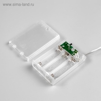 Гирлянда «Нить» 2 м, IP20, прозрачная нить, 20 LED, 2 режима, батарейки AAх3 (нет в комплекте), свечение мульти Гирлянда «Нить» 2 м, IP20, прозрачная нить, 20 LED, 2 режима, батарейки AAх3 (нет в комплекте), свечение мульти