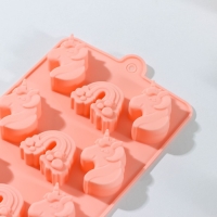 Форма для шоколада Доляна &laquo;Сказка&raquo;, силикон, 22&times;10,7&times;1,5 см, 12 ячеек, цвет МИКС