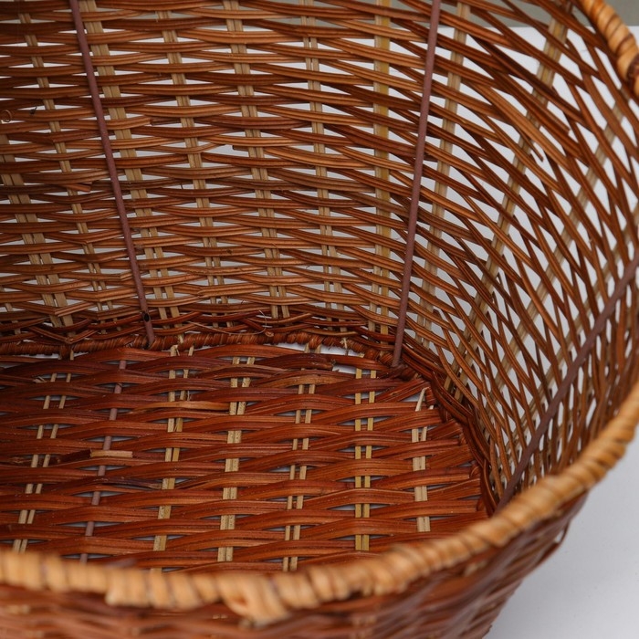 Корзина для пикника с крышкой , 42х28 Н27/46 см Корзина для пикника с крышкой , 42х28 Н27/46 см