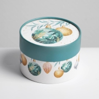 Коробка подарочная &laquo;Новогодние игрушки&raquo;, 12 х 8 см, Новый год