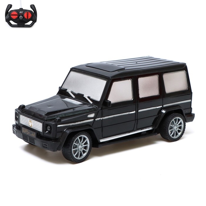 Машина &laquo;Внедорожник&raquo;, радиоуправляемая, 1:18, световые эффекты, работает от батареек, цвет чёрный