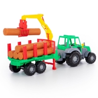 Трактор &laquo;Алтай&raquo; с полуприцепом-лесовозом