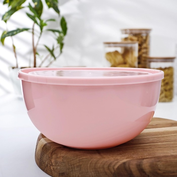 Салатник с крышкой Plastic Centre Galaxy, 2.5 л, пластик, МИКС