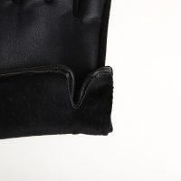 Перчатки женские, безразмерные, без утеплителя, цвет чёрный Перчатки женские, безразмерные, без утеплителя, цвет чёрный